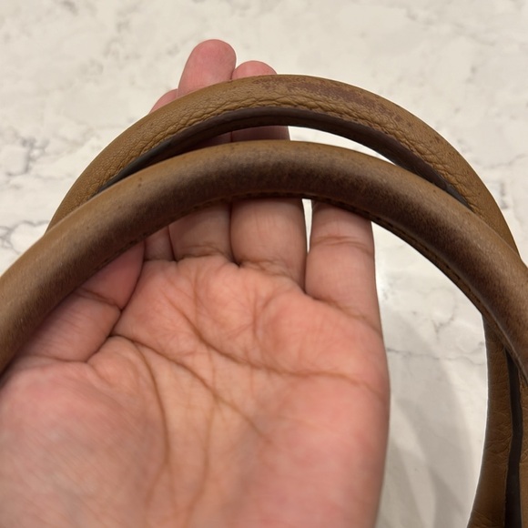 Tory Burch Brown Leather Robinson Double Zip Dome Satchel - Picture 8 of 10